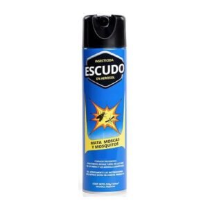 Insecticida mata moscas y mosquitos Escudo aerosol 360 ml de uso domestico