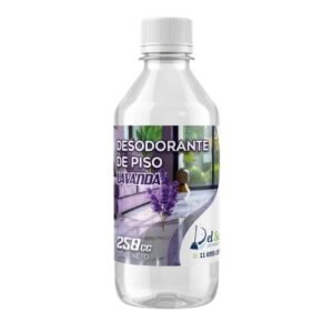 Desodorante de piso lavanda 250 cc botella concentrado para diluir rinde 5 litros