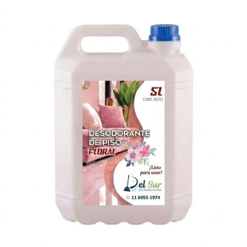 Desodorante para pisos concentrado listo para usar por 5 litros aroma floral