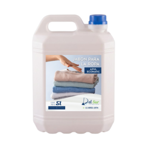 Jabón Líquido para Ropa Baja Espuma Azul Premium 5 Litros