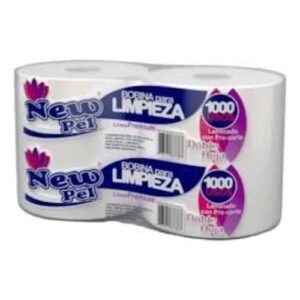 bobina de papel industrial New Pel 1000 panos doble hoja tienda del sur