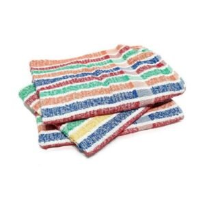repasador de toalla rayado tricolor algodon cocina bazar tienda del sur