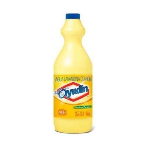 Botella de lavandina original Ayudín de 1 litro para desinfección y blanqueo