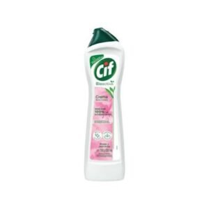 Botella de limpiador cremoso Cif Crema de 750g fragancia Rosas y Jazmines para limpieza profunda sin rayar