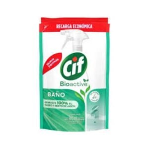 Repuesto económico doypack de limpiador líquido Cif Baños de 900ml para remoción de sarro e higiene profunda
