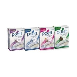 Canasta aromatizante para inodoro Poet en presentación de fragancias surtidas para higiene del baño