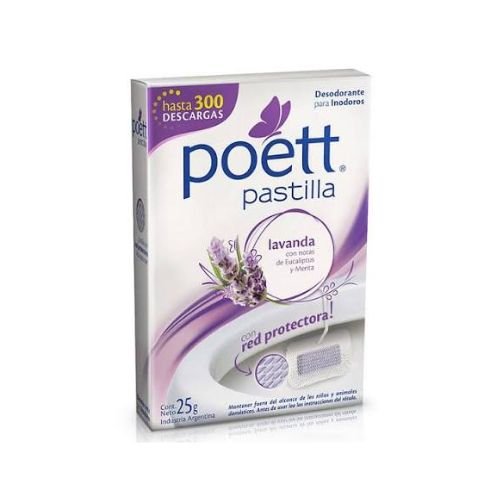 Pastilla aromatizante para inodoro Poet con red protectora fragancia Lavanda