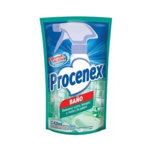 Envase doypack de repuesto económico del limpiador líquido Procenex Limpia Baño de 420ml