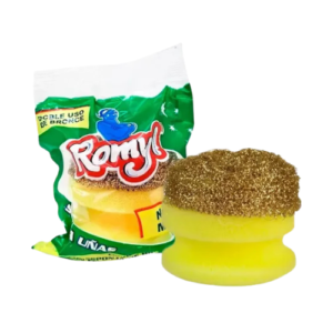 Esponja Doble Uso Bronce Antibacterial - Limpieza sin Rayar