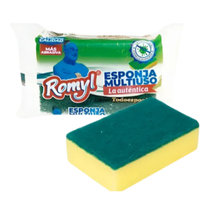 Esponja Antibacterial con Fibra Romyl - Máxima Higiene en tu Cocina