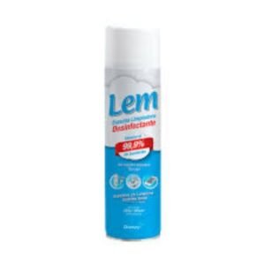 Lata en aerosol de 360ml de espuma desinfectante y limpiadora LEM marca Del Sur Distribuidora