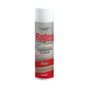 Lata en aerosol de 360ml de limpiador de alfombras y tapizados Rugbee marca Diversey Del Sur Distribuidora