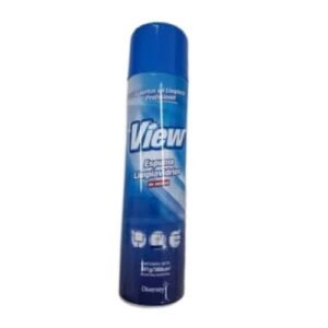 Lata en aerosol de 360ml de espuma limpiavidrios View marca Diversey Del Sur Distribuidora