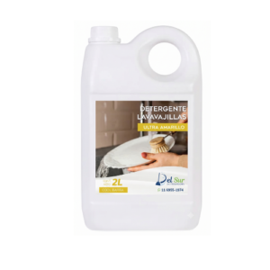 Detergente Lavavajillas Ultra Amarillo 2 Litros Del Sur