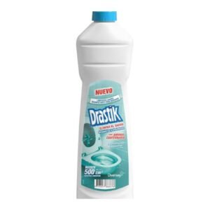 Botella de 500ml de limpiador desinfectante para inodoros Drastik marca Diversey Del Sur Distribuidora