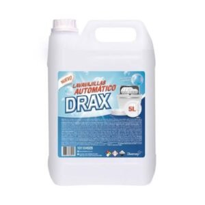 Bidón de 5 litros de detergente para lavavajillas automático Drax marca Diversey Del Sur Distribuidora