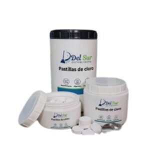 Pastillas de cloro chicas Del Sur pote de 1 kg para piletas de lona