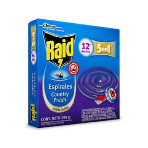 Espirales Insecticidas Raid Country Fresh Caja x12