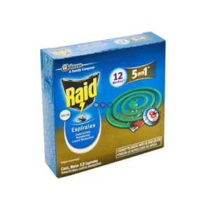 Espirales Insecticidas Raid Clásico Caja x12